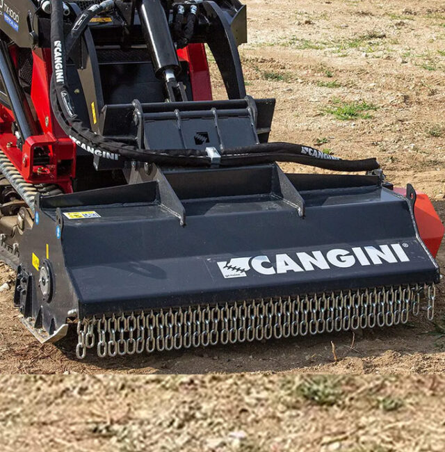 Il trincia TC Cangini è una testata trinciante per escavatore ideale per la manutenzione del verde e la gestione del verde pubblico: pulizia del sottobosco e delle aree a bordo delle strade extraurbane, abbattimento e triturazione di alberi e ramaglie.